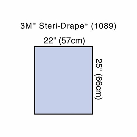 3M Steri-Drape General Purpose Drape Utility Sheet 22 W X 25 L Inch Sterile, 2PK 1089
